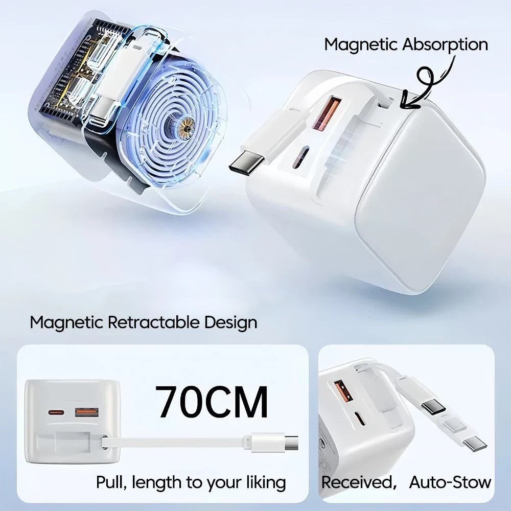 Retractable Fast Charging Adapter