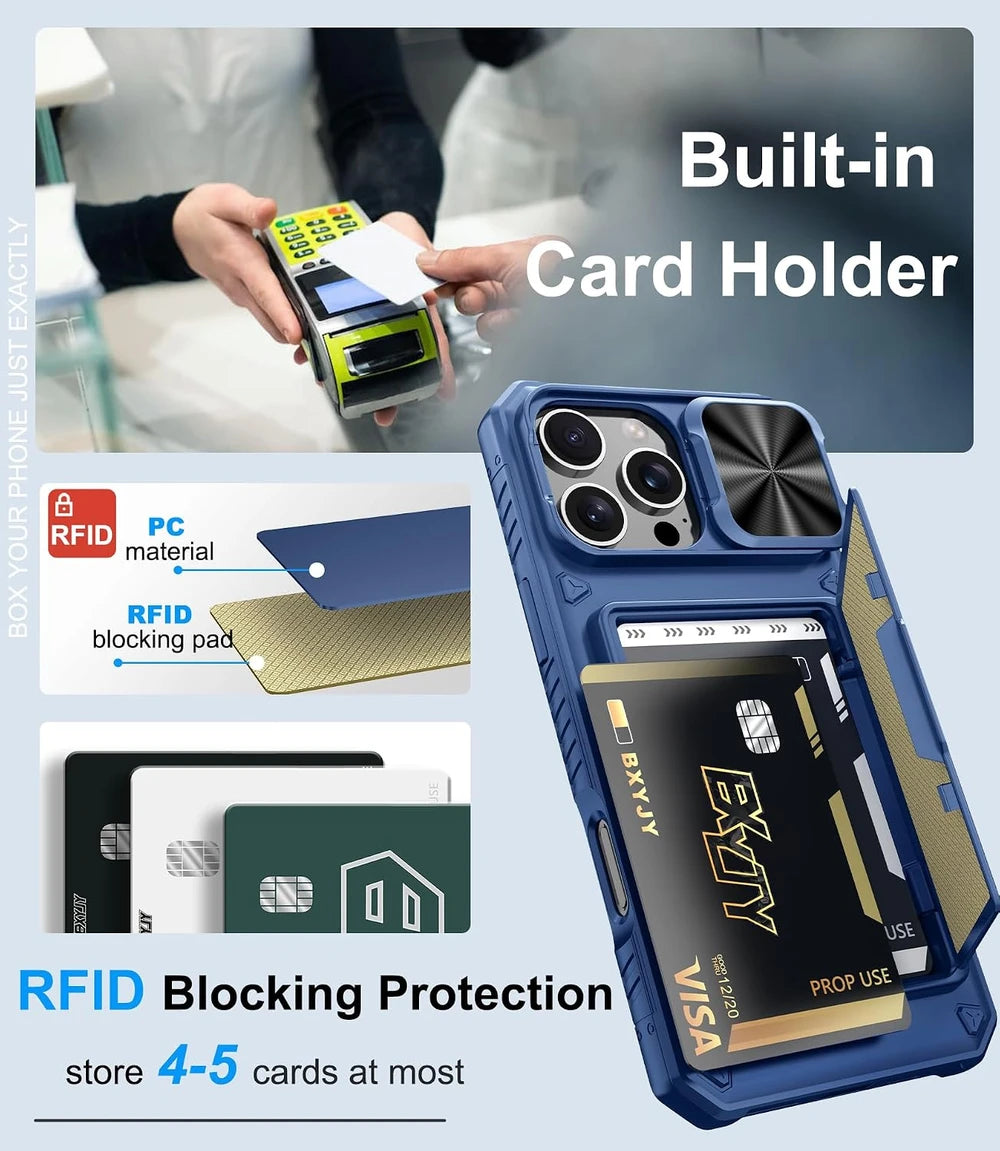 BXYJY iPhone 16 Pro Max Wallet Case